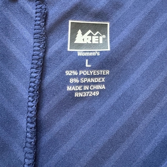 REI Women's Blue Striped Short Sleeve Tee - Picture 2 of 4